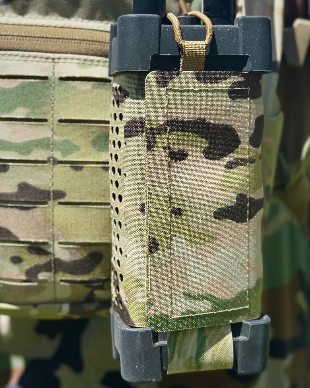 RM-2 in multicam pouch on plate carrier